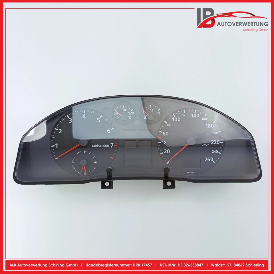Cuadro de instrumentos velocímetro AUDI A4 (8D2, B5) 1.6 km:51882 8D0319033C ORIGINAL Foto 1 de 4