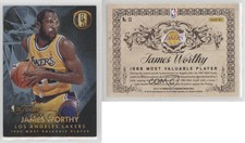 2013-14 Panini Gold Standard Finals MVP's Platinum /10 James Worthy #13 HOF