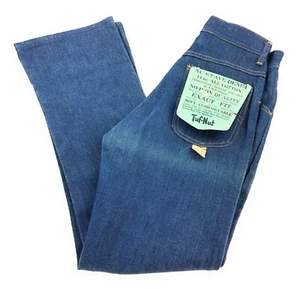 NOS VTG 60s Tuf Nut Denim Flare Jeans Pants Usa Made Mom Jeans 15 slim Western - Picture 1 of 8