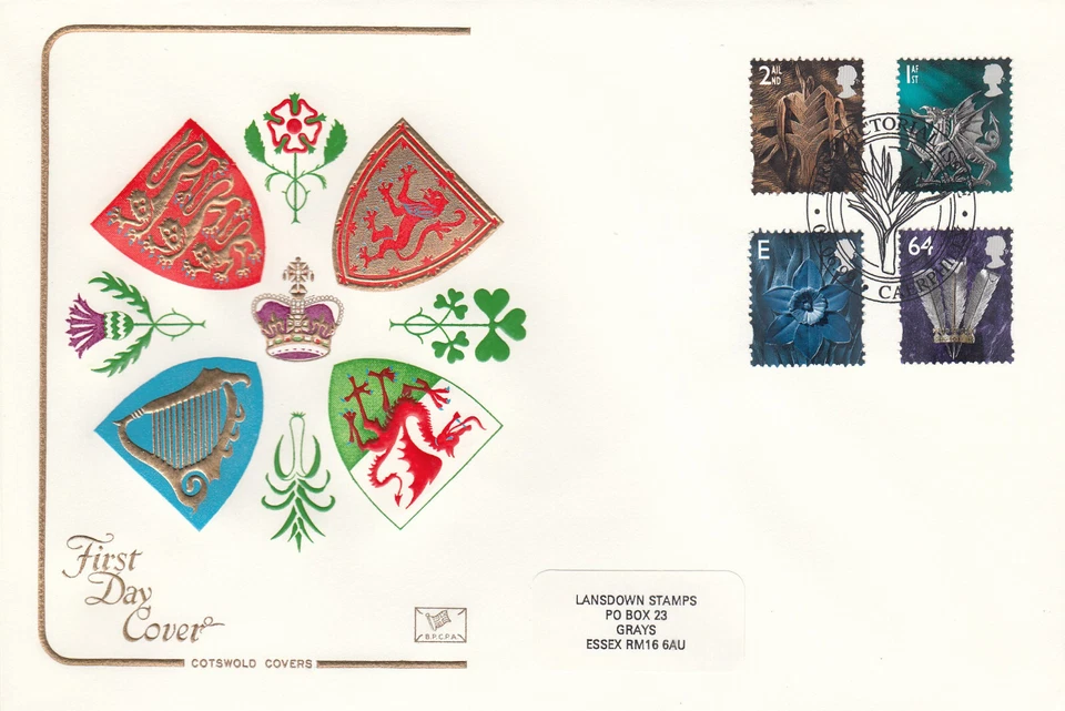 64p E 1st 2nd GB Wales Cotswold Definitive FDC Caerphilly 1999 (142224) - Image 1 of 1