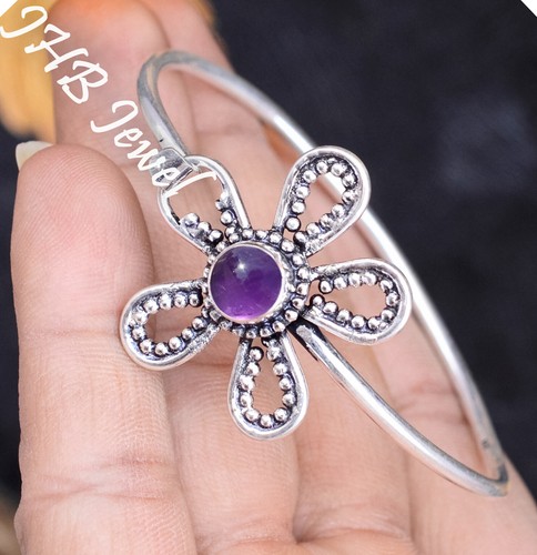 VALENTINO Bracciale argento sterling 925 pietra preziosa ametista viola nuovo look arte gioielli