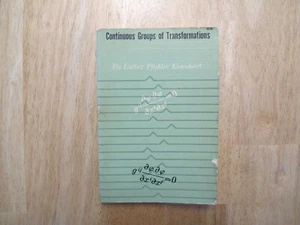 Continuous Groups of Transformations by Luther Pfahler Eisenhart - Picture 1 of 1