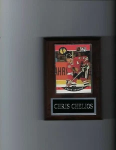 CHRIS CHELIOS PLAQUE CHICAGO BLACKHAWKS HOCKEY NHL C - Picture 1 of 1