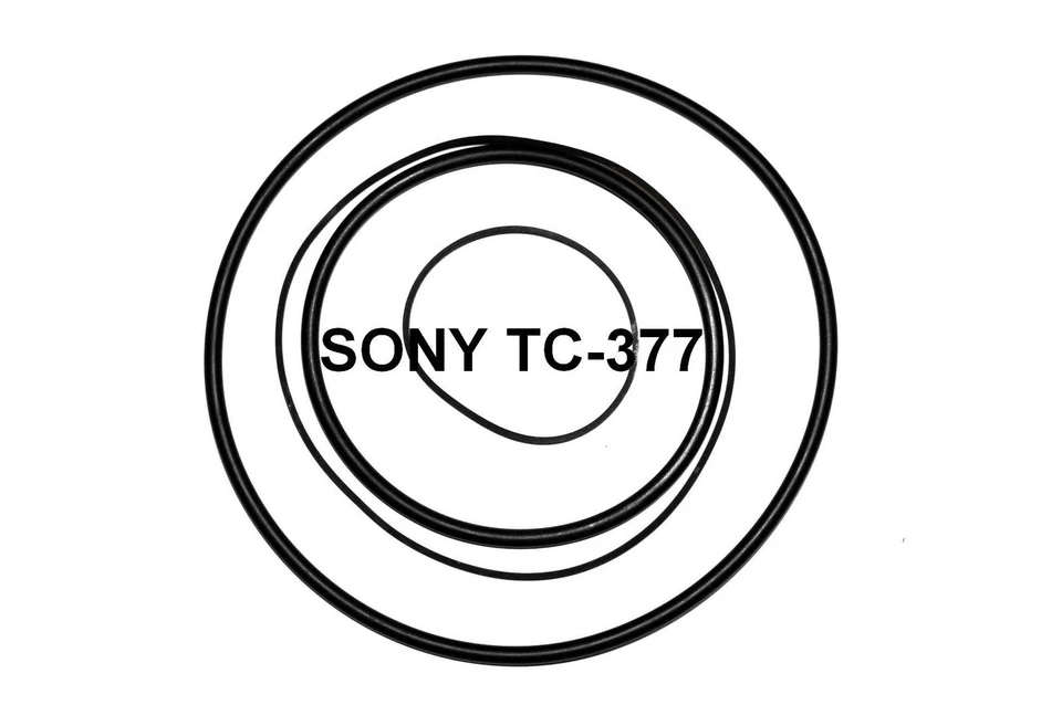 COURROIES SET SONY TC377 MAGNETOPHONE A BANDE EXTRA FORT NEUF DE FABRIQUE TC 377