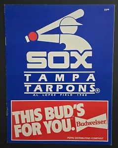 1988 TAMPA TARPONS ( CHICAGO WHITE SOX ) PROGRAM / SCORECARD EX - Picture 1 of 1