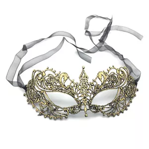 Women Masquerade Mask Lace Venetian Masquerade Mask-Prom-Halloween-Carnival-Mask - Picture 1 of 24
