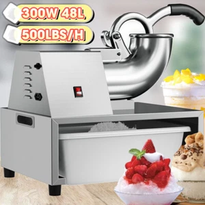 Commercial Ice Cub Shaved Ice Machine Premium Quality Ice Shaver Snow Cone Maker - Picture 1 of 8