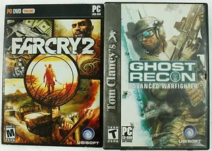 FarCry 2 & Tom Clancy Ghost Recon PC Game Lot w/Box - Picture 1 of 10