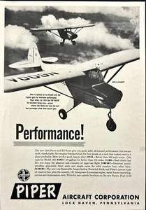1951 Piper Aircraft Pacer & Tri-Pacer Lock Haven PA Vintage Print Ad - Picture 1 of 7
