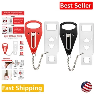 Compact Alloy Steel Portable Door Locks - Enhanced Security for Any Door Type - Picture 1 of 9