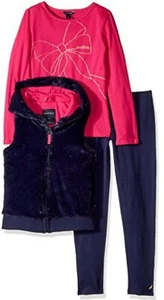 Nautica Girls' Three Piece Vest Set Size 10 - Picture 1 of 1