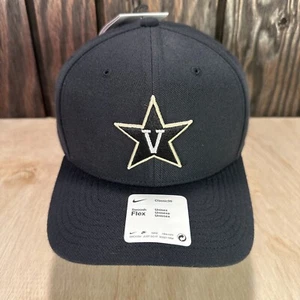 Vanderbilt University Nike Hat Swoosh Flex Classic99 Fitted Stretch Fit NWT OSFA - Picture 1 of 9