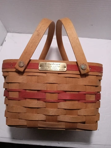 Longaberger Christmas collection 1992 Edition seasons greetings basket Cover