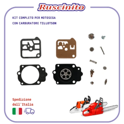 KIT MEMBRANE carburatore TILLOTSON SERIE DG1- HK ricambi per motosega alpina