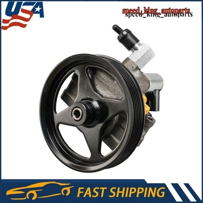 Power Steering Pump W/ Pulley for 97-01 Ford Expedition 1998-2002 Navigator - Image 1 of 4