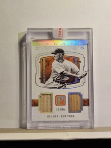 2016 Panini Pantheon Mell Ott Decade Deities 1930s Game Used Relic - 1 Of 1!! - Picture 1 of 4