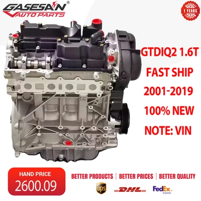 Long Block Engine Assembly For 2001-2019 GM Ford Escape Focus Kuga GTDIQ2 1.6T - Image 1 of 4