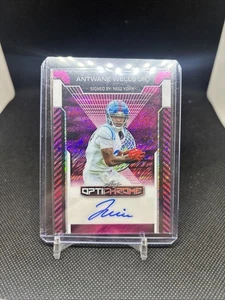 Antwane Wells Jr Leaf Optichrome Auto Autographed Card /8 - Picture 1 of 2