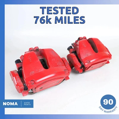 16-20 Jaguar X761 F-Pace Front Left & Right Brake Caliper Set of 2 Red OEM 76k - Image 1 of 4
