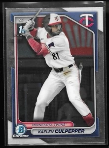 2024 Bowman Draft Baseeball Kaelen Culpepper Bowman Chrome 1st Twins - Picture 1 of 2