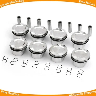 8Pcs Pistons & Rings Set For BMW 550i 650i 750i 750Li xDrive X5 X6 4.4L V8 N63 Foto 1 de 4
