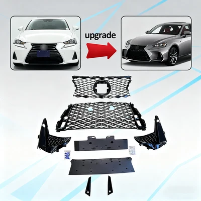 For 2017-2019 Lexus IS250/IS300/350 Front Grille Black Conversion F-Sport Style - Image 1 of 4