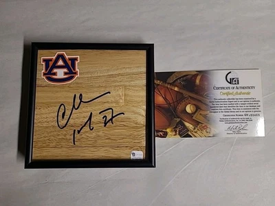 Piso autografiado por la Universidad Charles Barkley Auburn de 6x6" con certificado de autenticidad Foto 1 de 4