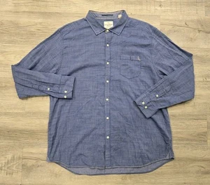Camisa vaquera Tommy Bahama Jeans para hombre XXL azul isla hecha a mano bolsillo abotonado - Imagen 1 de 17