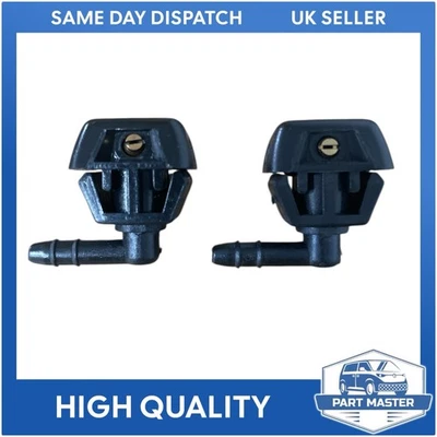 2PCS FRONT WINDSCREEN WASHER NOZZLES FOR FIAT DOBLO DUCATO PANDA PUNTO 735277664 - Image 1 of 4