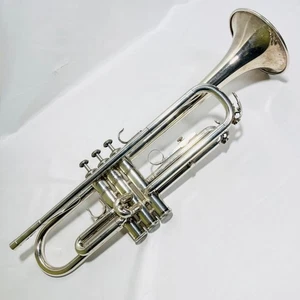 YAMAHA YTR-3320S Trumpet Silver Plated Used With Hard Case Mouthpiece - Picture 1 of 19