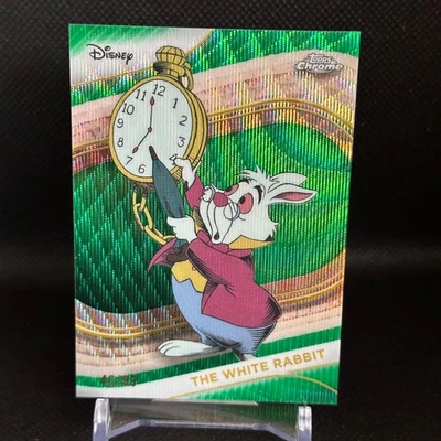 The White Rabbit #180 Green Wave 46/99 - 2025 Topps Chrome Disney - Wonderland - Image 1 of 4