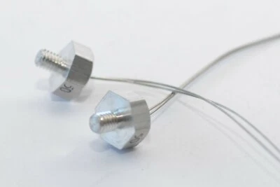 Termistore/resistenza NTC vintage di ITT, 50 Ohm, corpo in alluminio, filettatura M4; NOS