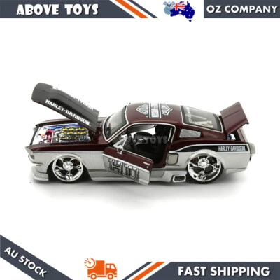 Model car Harley Davidson 1967 Ford Mustang GT scale 1:24 model car diecast toy — 第 1/4 张图片