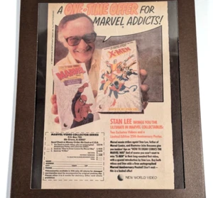 Marvel Video Collector Series Ad 1988 - Gerahmt Stan Lee Marvel Memorabilia - Bild 1 von 8