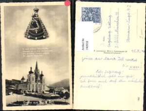 740918 Fotomontage Mariazell Maria Zell Gnadenmutter Basilika Spruch - Picture 1 of 1