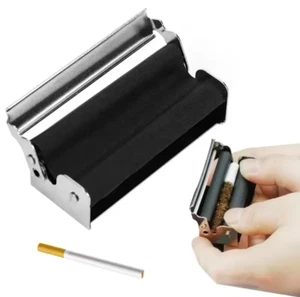 Portable metal cigarette rolling machine 70mm, ideal as a gift for men 🚬 - Picture 1 of 8