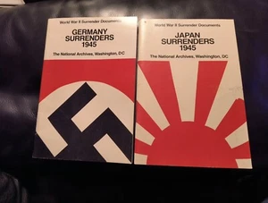 World War II Surrender Documents: Japan 1945 & Germany 1945 "CLEAN" - Picture 1 of 9