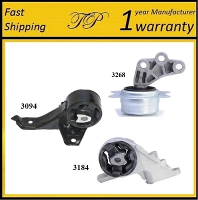 3 piezas montaje de transmisión para Chevrolet Malibu 2004-2007 2,2 L Foto 1 de 4