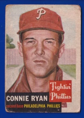 CONNIE RYAN phillies 1953 TOPPS #102 - Image 1 of 2