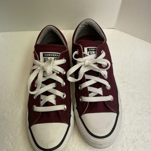 Converse Burgundy Chuck Taylor All Star Tg 6 Donna Ottime Condizioni