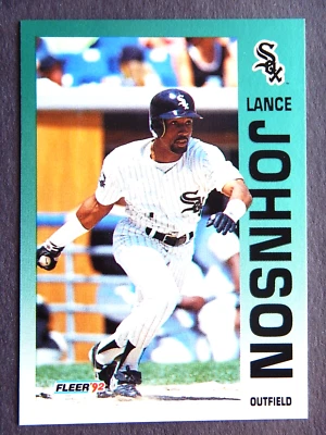 Lance Johnson #87 Fleer 1992 Baseball Card (Chicago White Sox) LN - Image 1 of 2