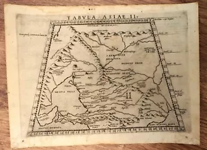 RUSSIA & GEORGIA 1574 RUSCELLI & PTOLEMY UNUSUAL ANTIQUE MAP - Picture 1 of 1