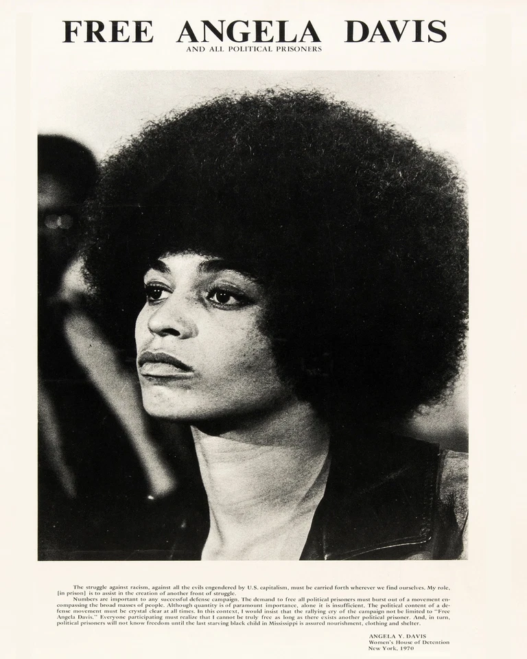 Decoration Poster.Angela Davis quote.Black Panther Civil Rights movement.11164 - Image 1 of 1