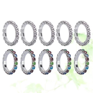 10 Pcs Rhinestone Toe Ring 10pcs Zehen Frau Zehenring Aus Strass - Bild 1 von 11