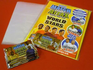 MATCH ATTAX World Stars 10 Booster + Starterpack + Sammelmappe limitierte Karte - Picture 1 of 5