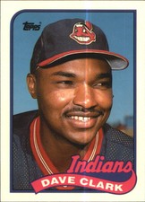 1989 Cleveland Indians Topps Tiffany Indians Baseball Card #574 Dave Clark