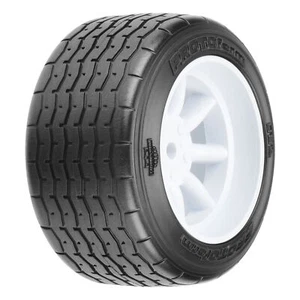 10139-17 PROTOform 1/10th VTA Rear 31mm VTA Tires Mounted 12mm White Wheels (2) - Picture 1 of 5