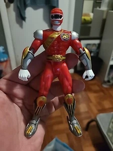Power Rangers-Wild Force-Red Savage Cycle Rider-5.5"-Bandai-2001 - Picture 1 of 2