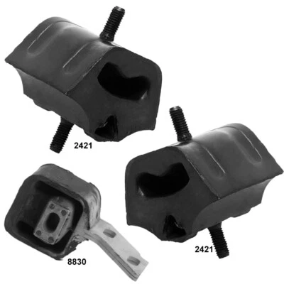 Передние левые и правые крепления двигателя с задним креплением трансмиссии 3 шт для Audi Fox 79-75 L4-1,6 л - Изображение 1 из 3