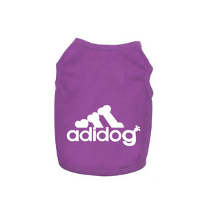 Adidog Fashion Dog T-shirt Spring,Summer Pet Clothes Dogs 100% Cotton 